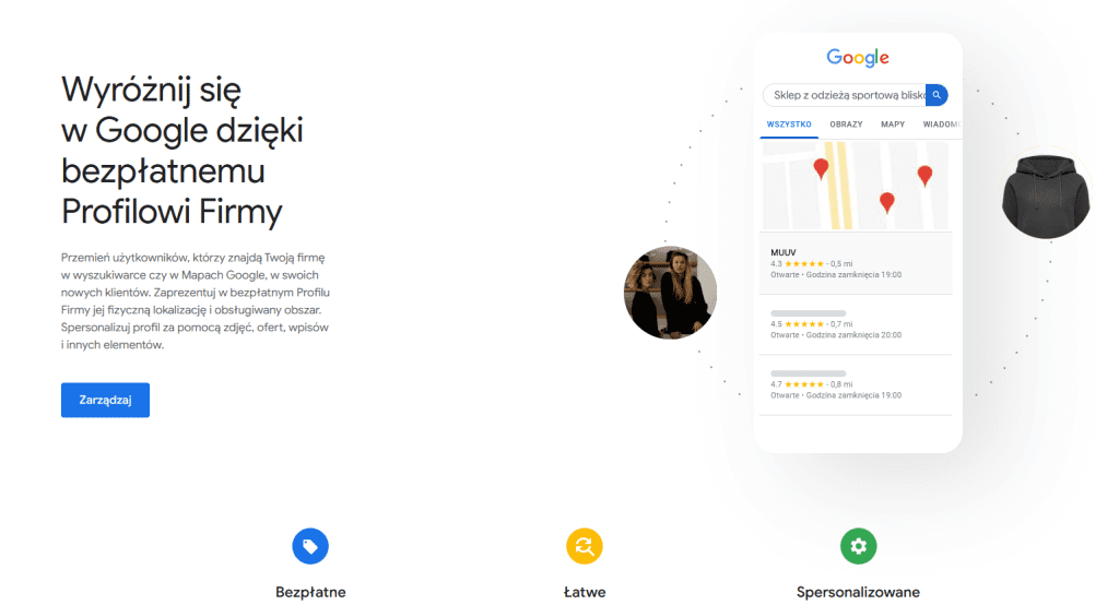 optymalizacja wizytówki google moja firma dla firm z Gdańska